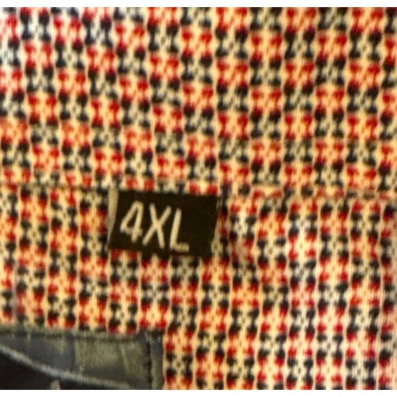 Bespoke Shirt Mens Floral Long Sleeve Navy Red White 4XL Flip Cuff Hawaiian - Picture 8 of 11